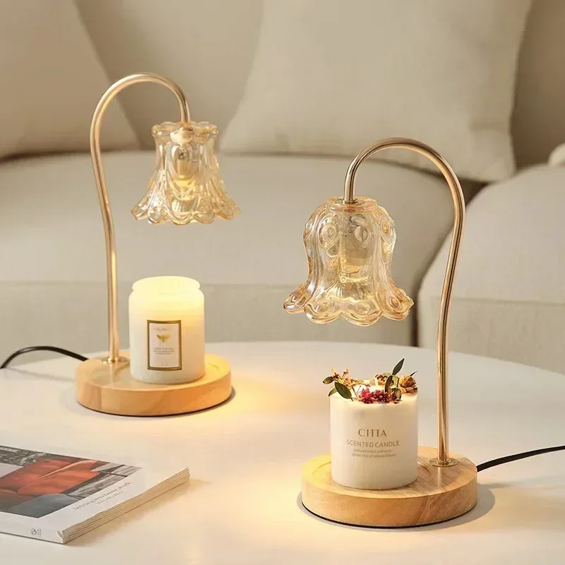 Flower-Shaped Warm Audience Candle Warmer Lamp
