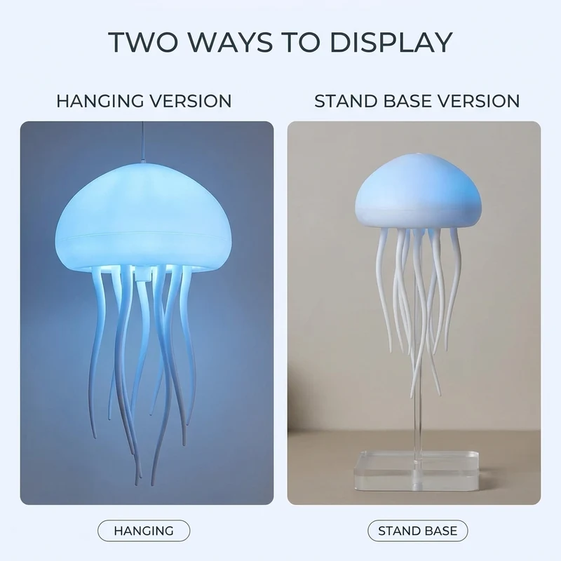 Jellyfish RGB Voice Control Pendant Night Lamp