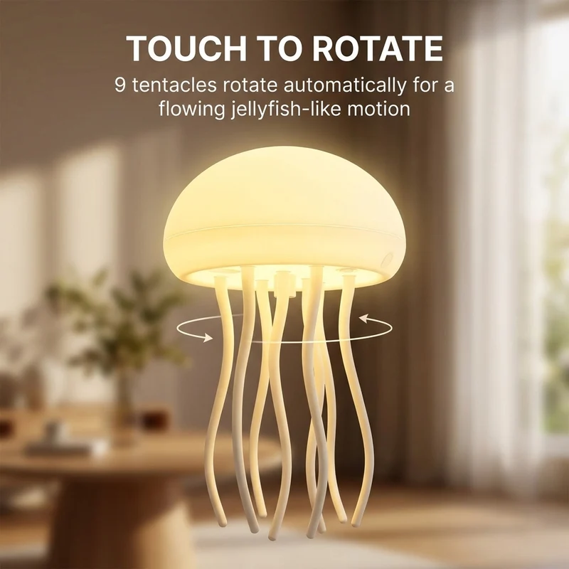Jellyfish RGB Voice Control Pendant Night Lamp