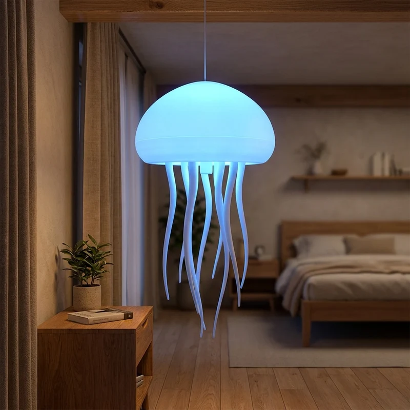 Jellyfish RGB Voice Control Pendant Night Lamp