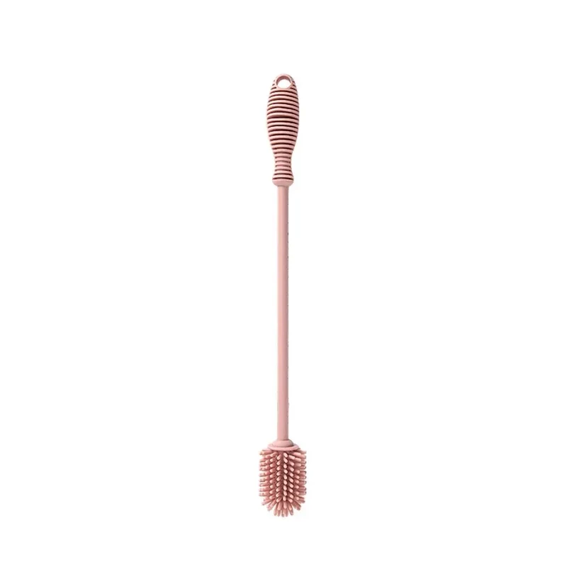Easy Cleaning Baby Long Handle Silicone Bottle Brush