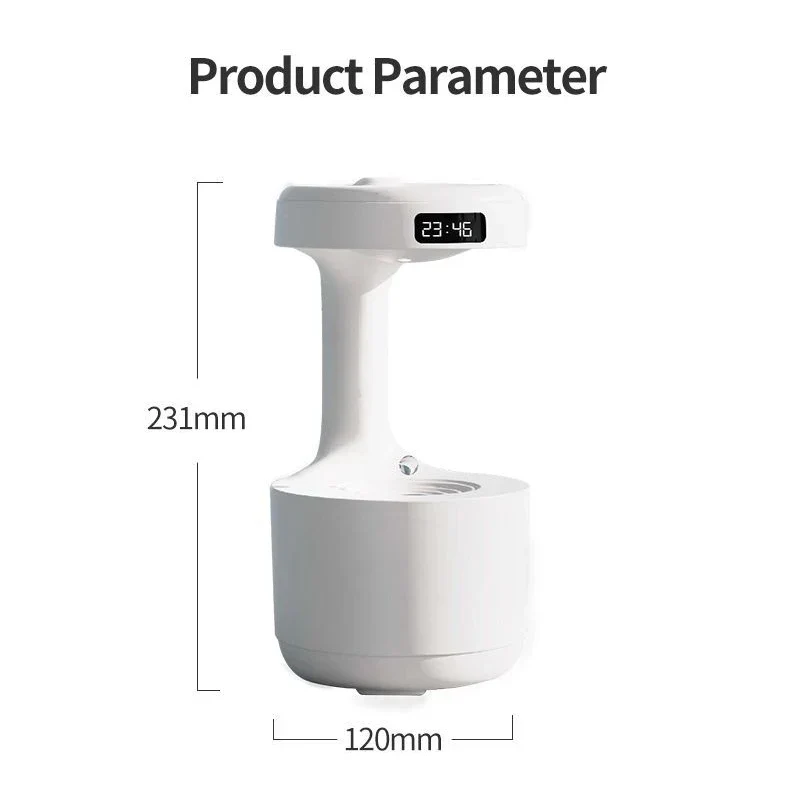 Anti-Gravity Water Droplet Air Humidifier Night Lamp