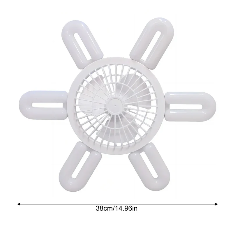 Silent Adjustable Remote Control Ceiling Foldable Fan Lamp
