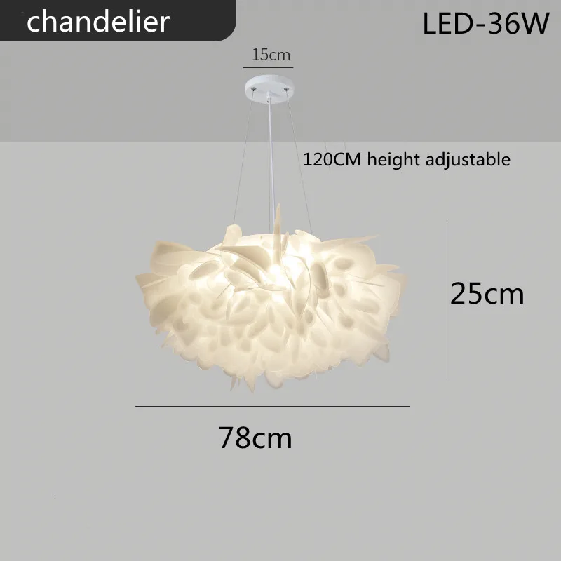 White Flower LED Multi-Mode Dimming Home Ceiling Lamp