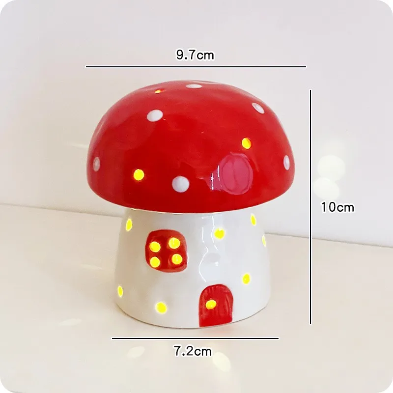 Dreamy Mushroom Shape Ceramic Bedside Lamp