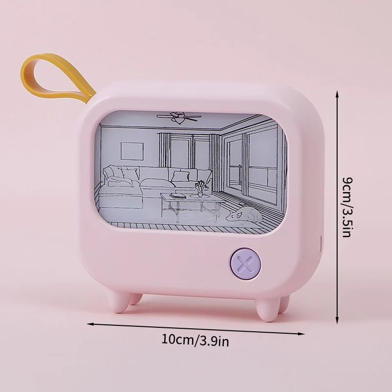 Mini Art TV Painting Decor Night Lamp