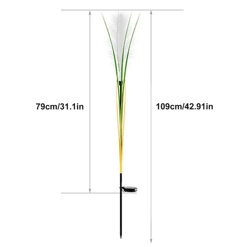 Solar Reed Waterproof Fiber Patio Lights
