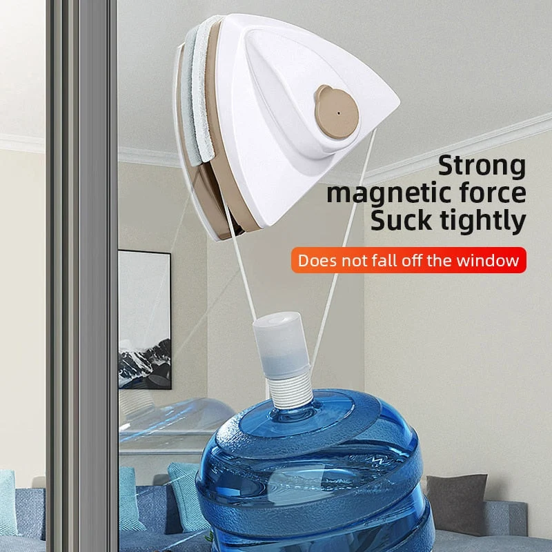 Automatic Water Discharge Magnetic Window Cleaner Gadget