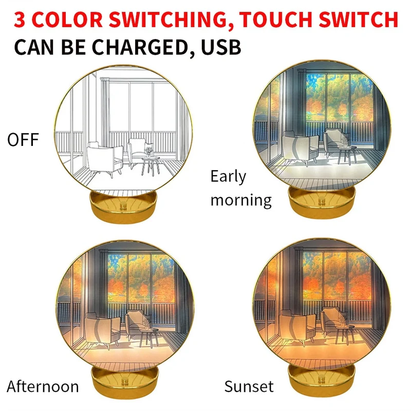 Creative Artistic Orb Painting Table Lamp