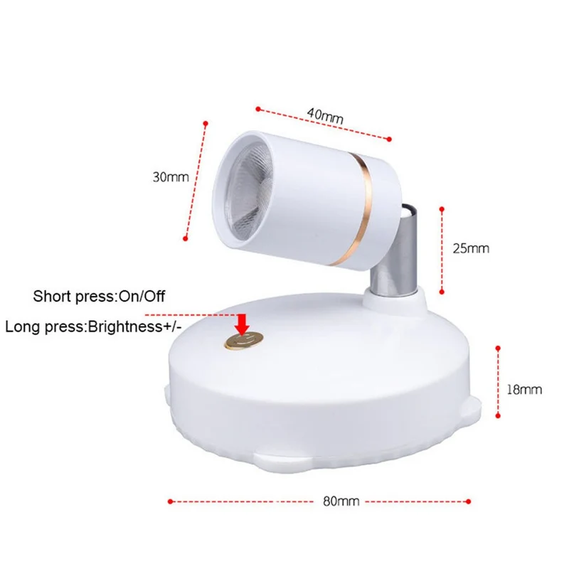 Smart LED Remote Control Rechargeable Spotlight