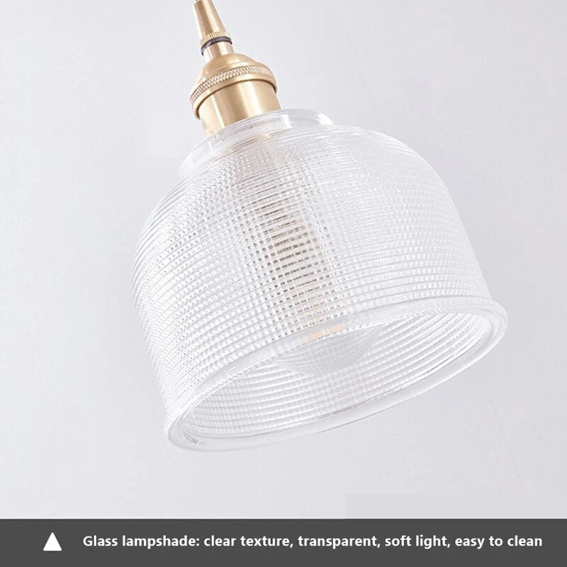 Nordic Brilliance Transparent Glass Pendant Lamp