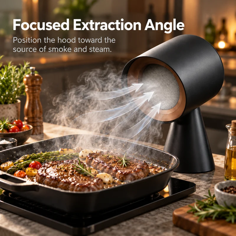 Kitchen Portable Desktop Air Mini Vent Fan