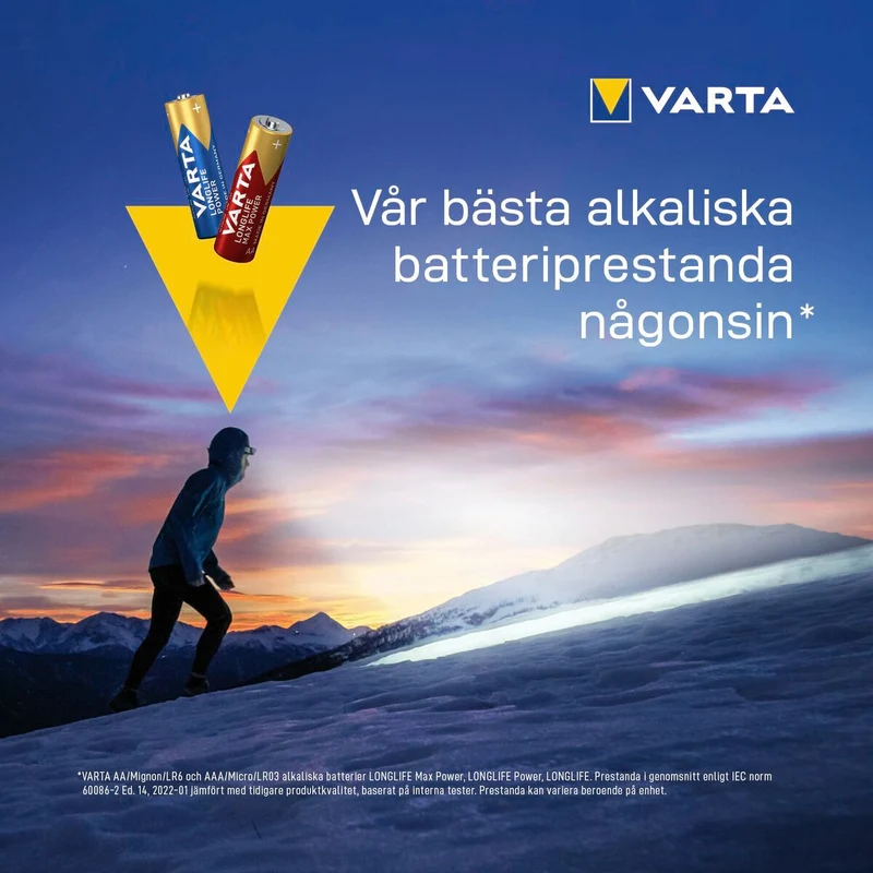 Pilas Varta alkalina longlife power aa - lr06 1,5 V AA LR06 (24 Piezas) (24 Unidades)