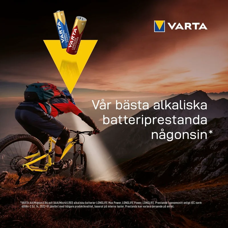 Pilas Varta alkalina longlife power aa - lr06 1,5 V AA LR06 (24 Piezas) (24 Unidades)