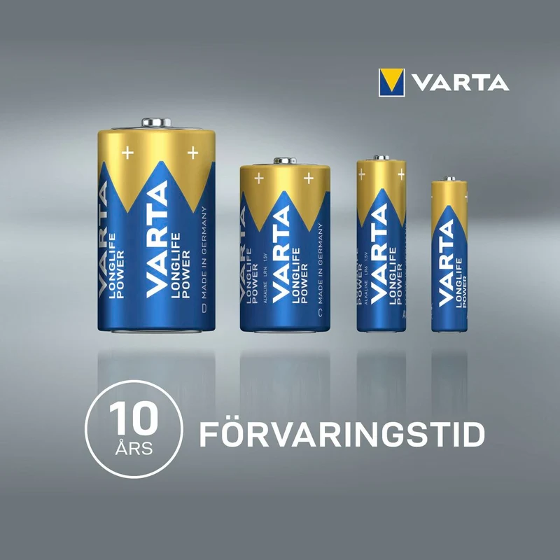 Pilas Varta alkalina longlife power aa - lr06 1,5 V AA LR06 (24 Piezas) (24 Unidades)