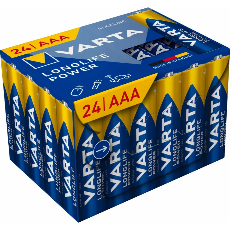 Pilas Varta longlife power aaa - lr03 1,5 V AAA LR03 (24 Piezas) (24 Unidades)