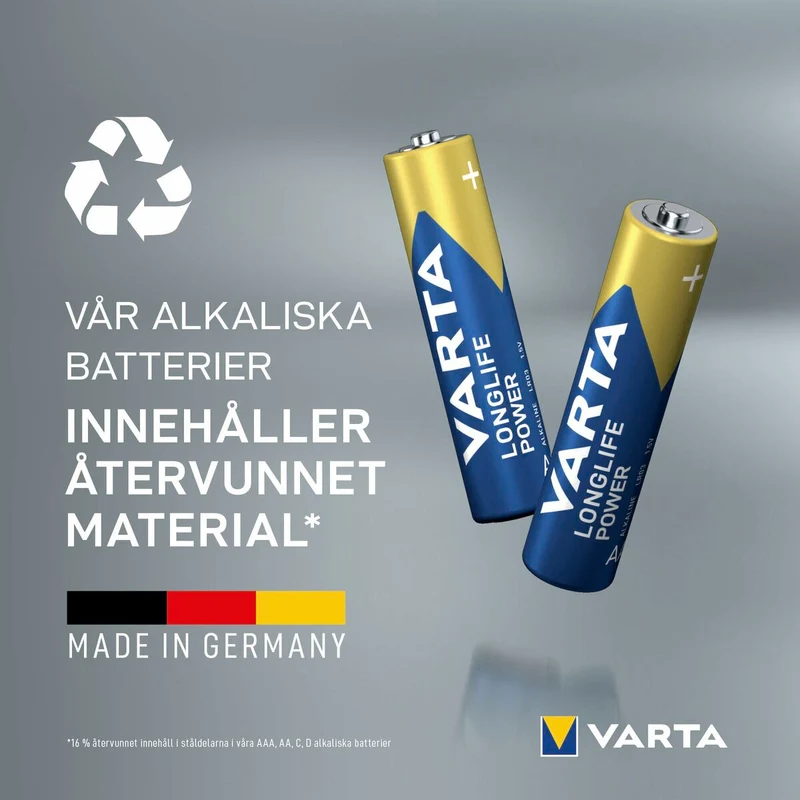 Pilas Varta longlife power aaa - lr03 1,5 V AAA LR03 (24 Piezas) (24 Unidades)