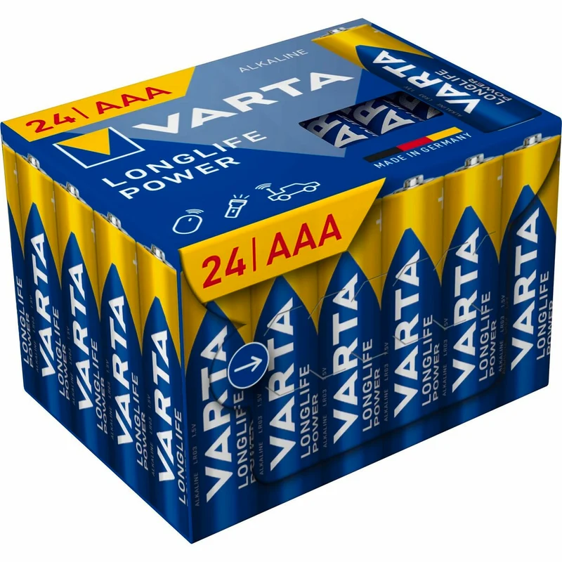 Pilas Varta longlife power aaa - lr03 1,5 V AAA LR03 (24 Piezas) (24 Unidades)