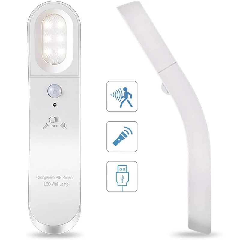 Motion Sensor Rotatable LED Wall Lamp
