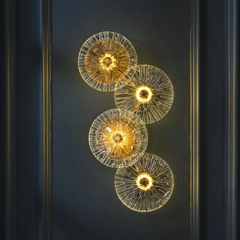 Elegant Postmodern Glass Stylish Wall Lamp