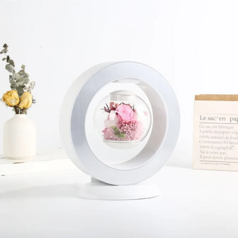 Magnetic Floating Immortal Flower Vase Lamp