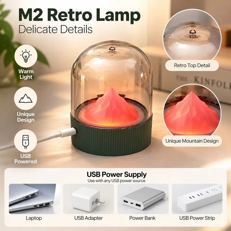 Vintage Mini Pastel Night Lamp