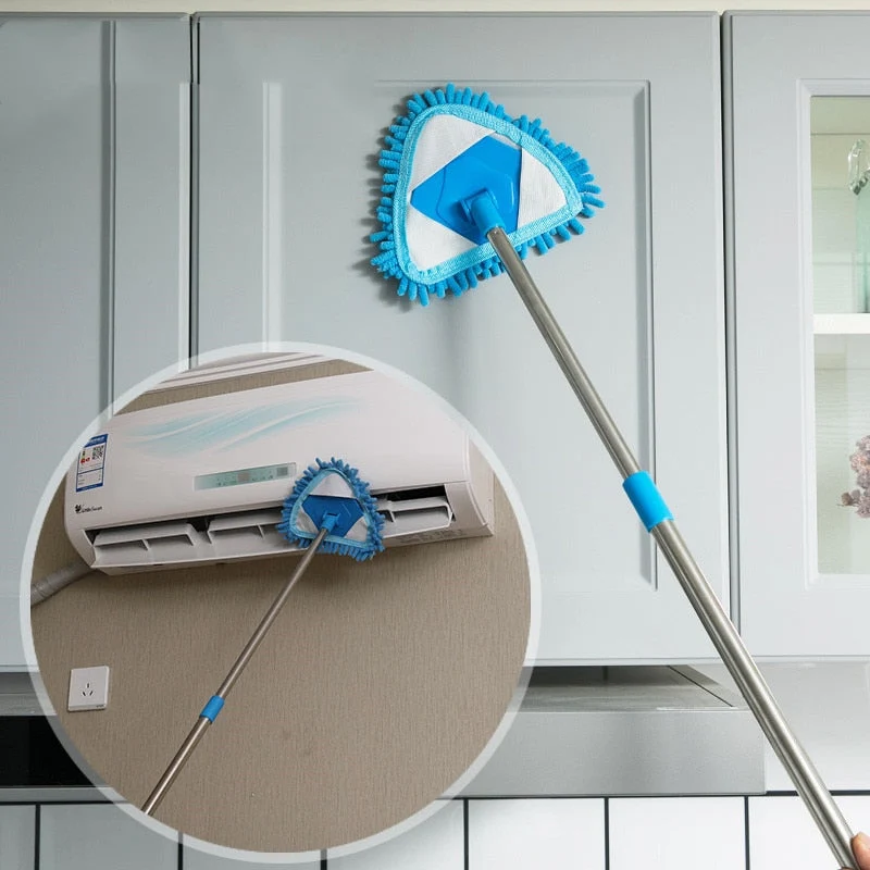 Rotatable Telescopic Stainless Steel Cleaning Mop
