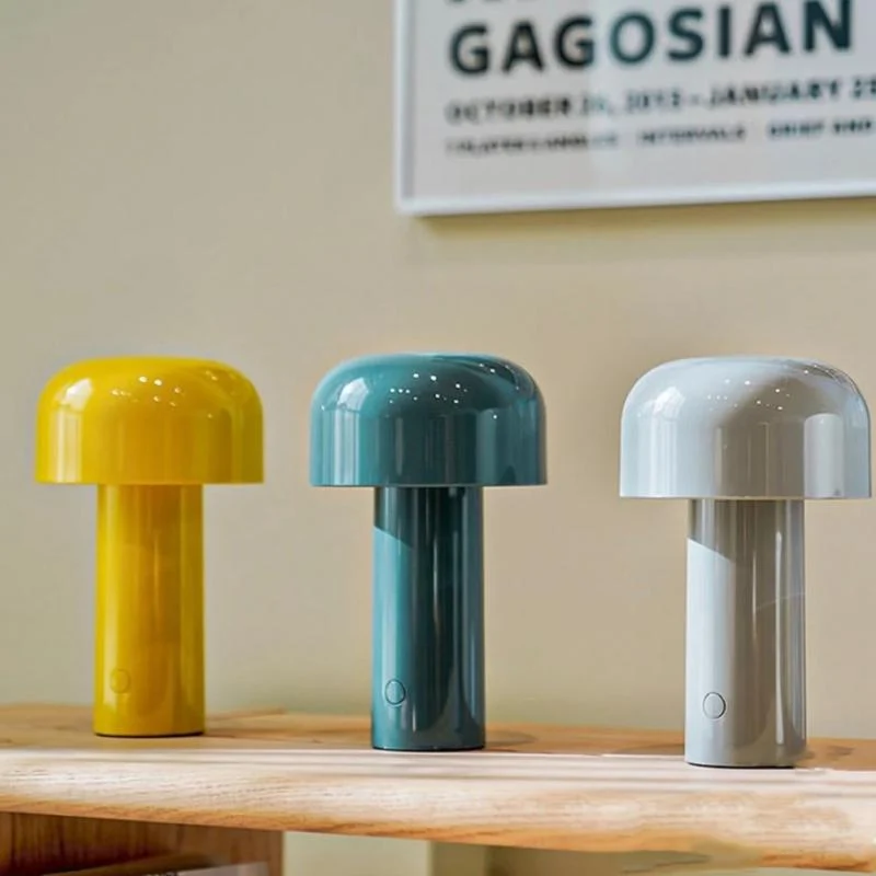 Italian Style Rechargeable Mushroom Table Lamp