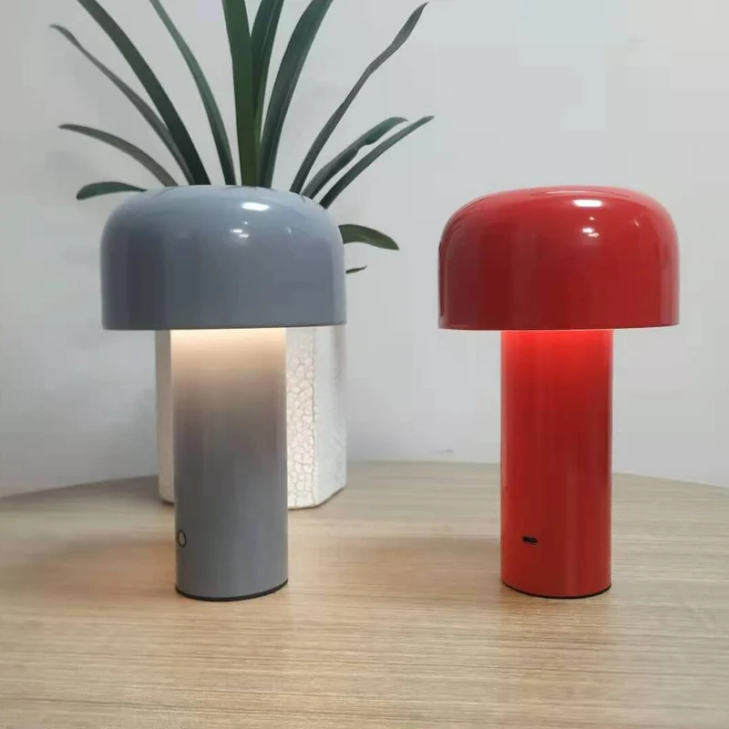 Italian Style Rechargeable Mushroom Table Lamp