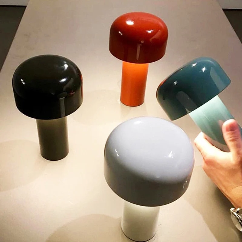 Italian Style Rechargeable Mushroom Table Lamp