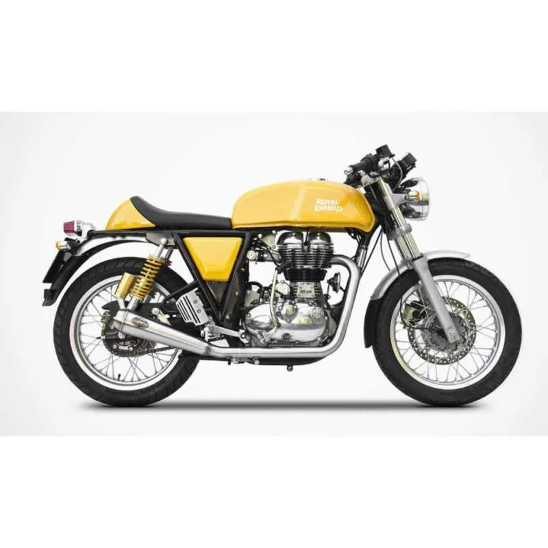 Línea de escape Royal Enfield de acero inoxidable Zard Continental GT 535