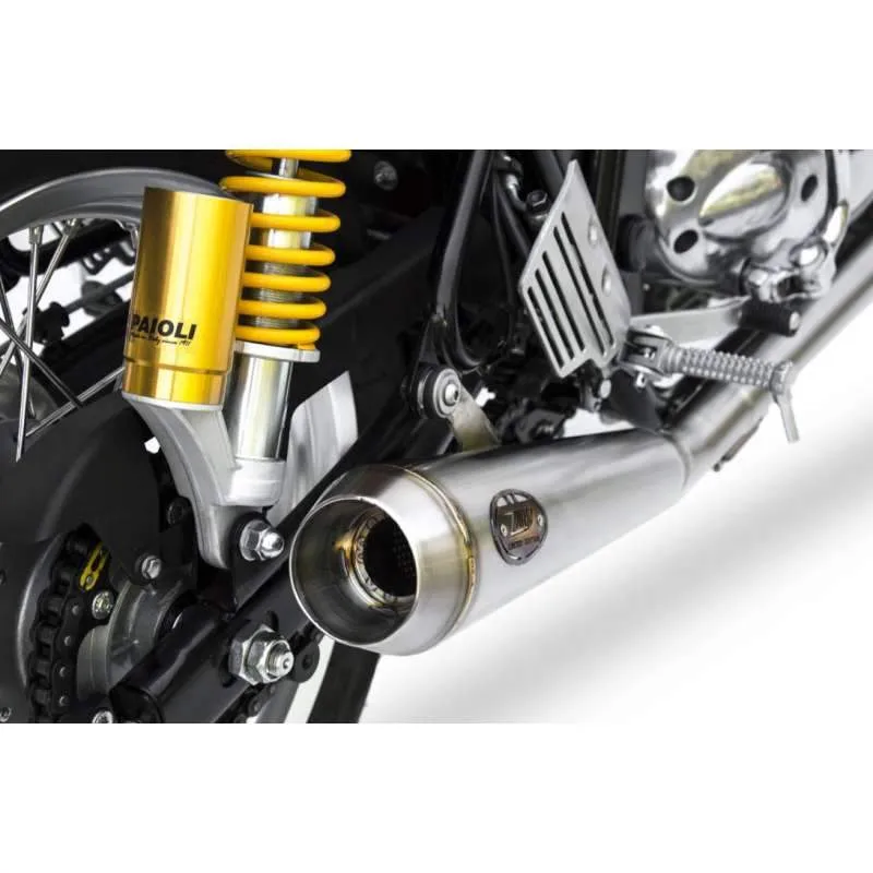 Línea de escape Royal Enfield de acero inoxidable Zard Continental GT 535