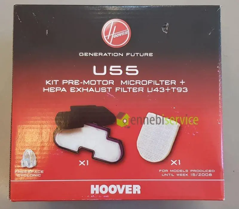 Kit 2 filtri aria u55 aspirapolvere Hoover