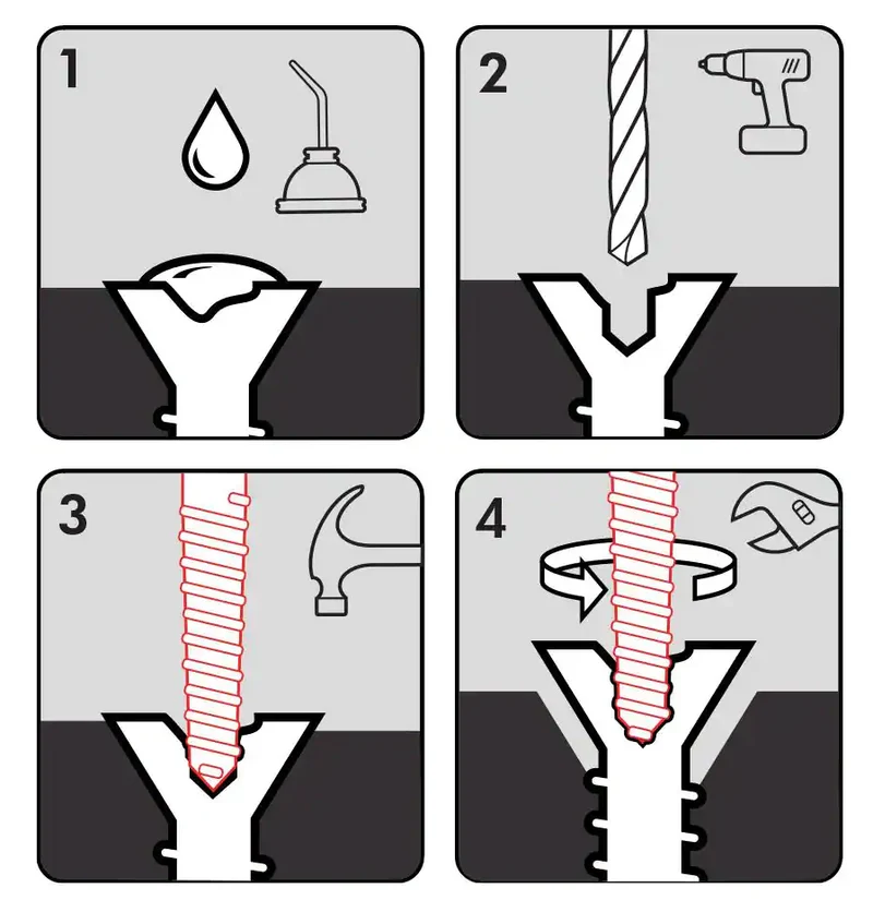3 PC. Spiral Screw Extractor Set