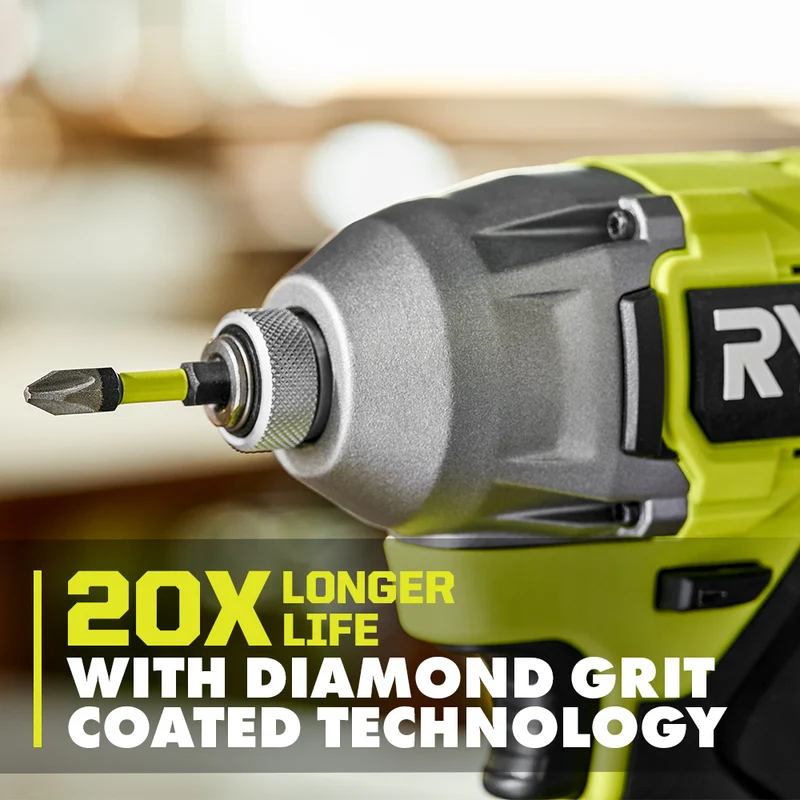 12 PC. 2" Impact Driving Set with DIAMOND GRIT Bits