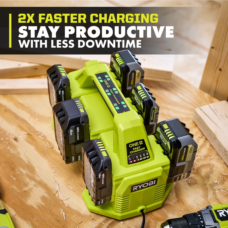 18V ONE+ 4AH Lithium Fast 6-Port Starter Kit
