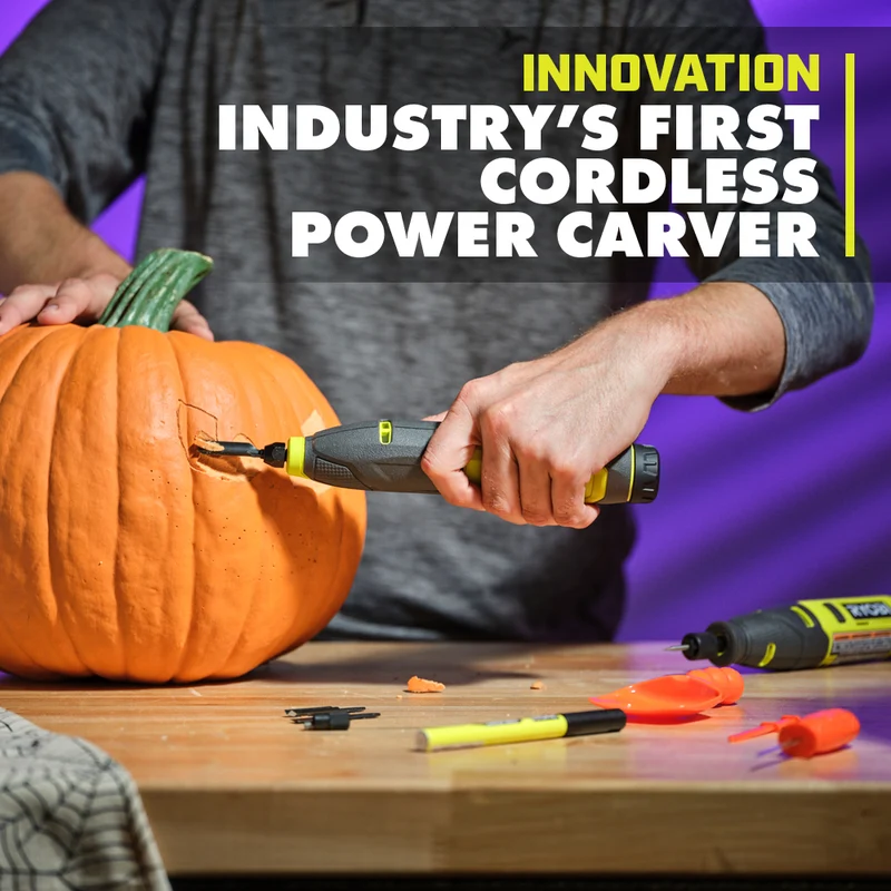 USB Lithium 2-Tool Combo Kit with Pumpkin Carving Tools
