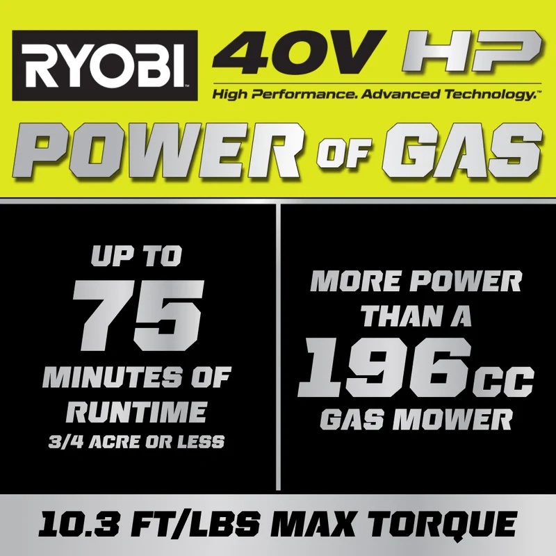 40V HP Brushless 21" Self-Propelled All-Wheel Drive Multi-Blade Mower Kit