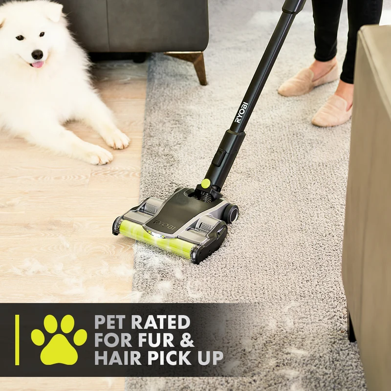 18V ONE+ HP Cordless Pet Stick Vac Kit with Dual-Roller Bar