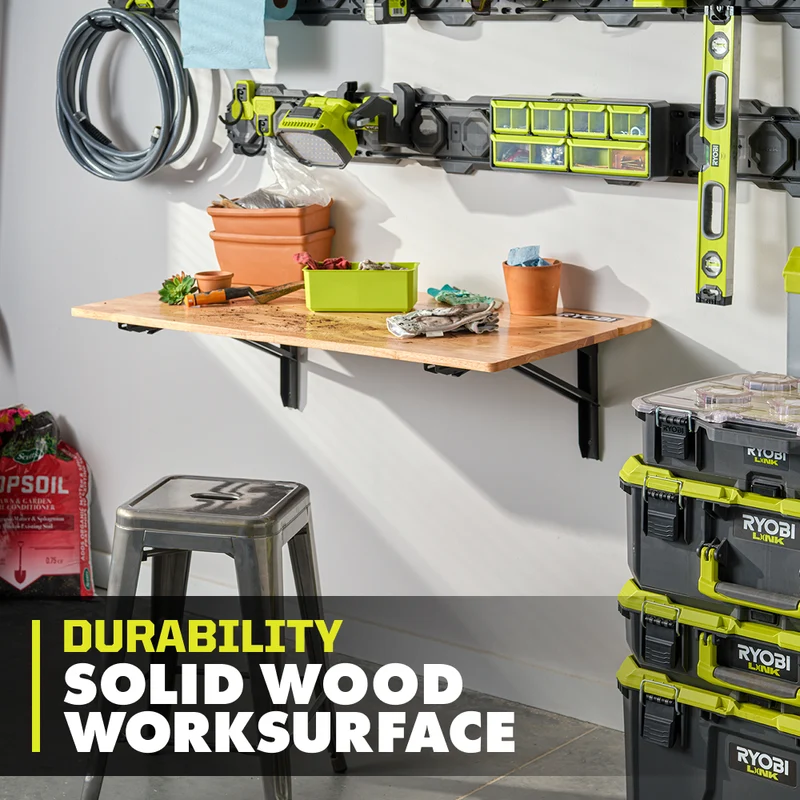Stowaway Wall Mounted Workbench