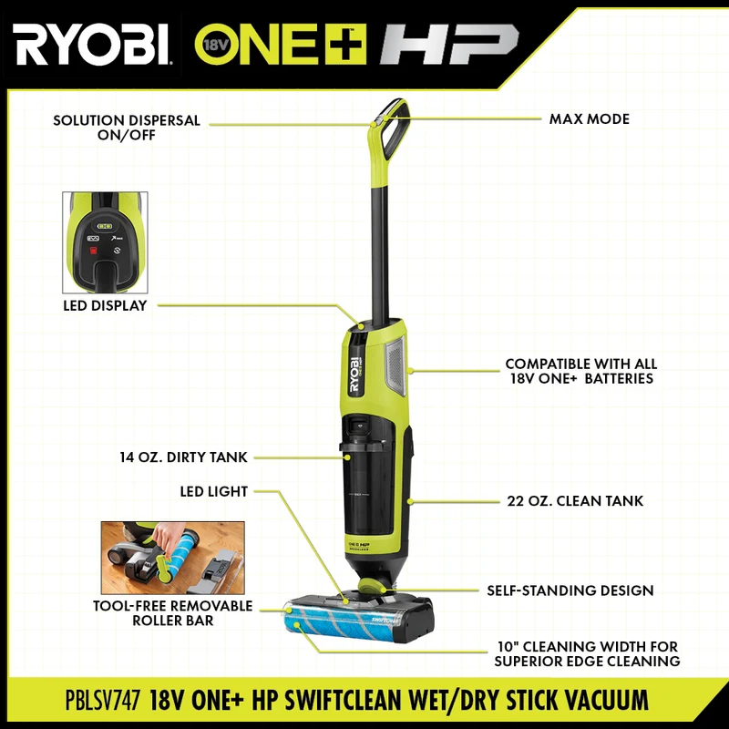 18V ONE+ HP SWIFTClean Wet/Dry Stick Vacuum Kit