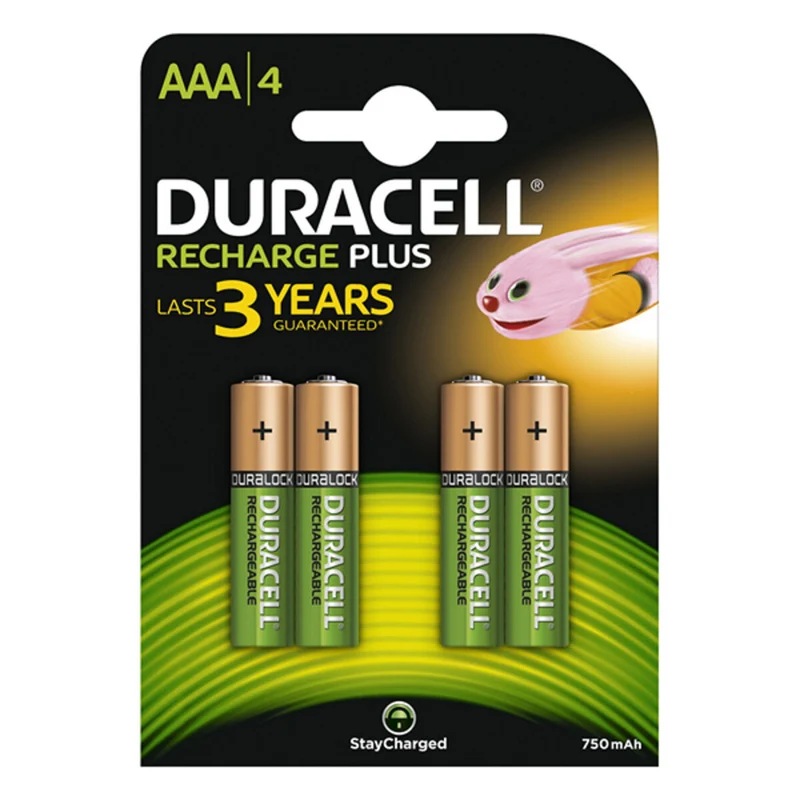 Pilas Recargables DURACELL AAA (4pcs) 1,2 V