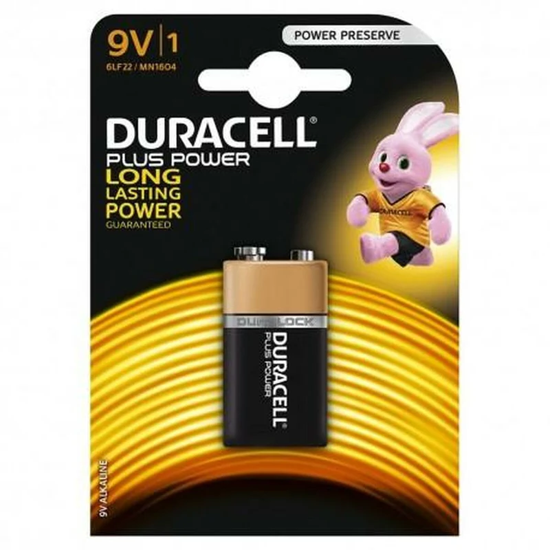 Pila Alcalina DURACELL 9 V 6LR61 (10 Unidades)