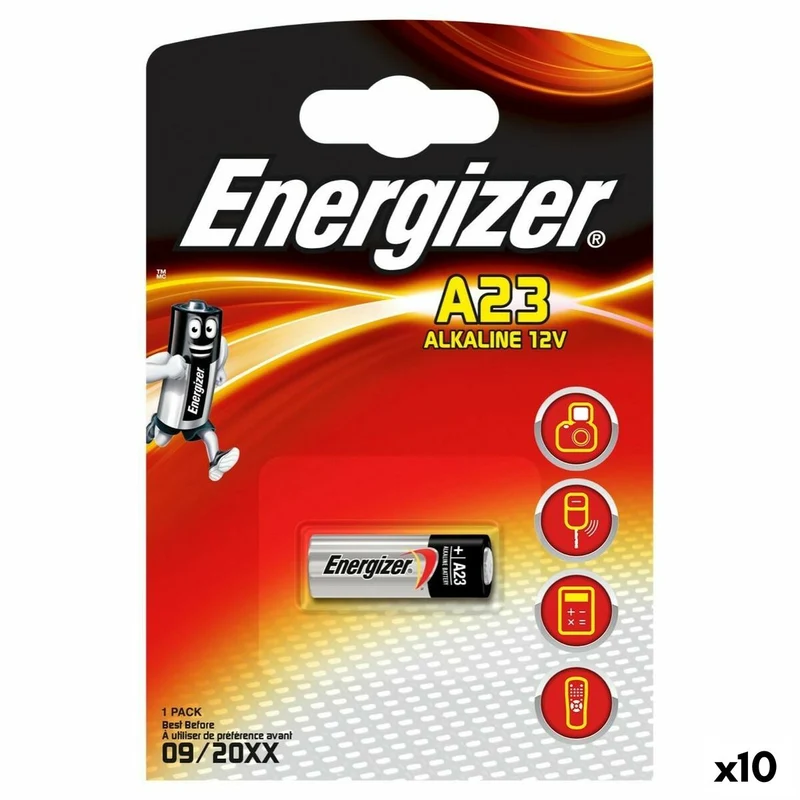 Pilas Alcalinas Energizer 12 V LR23A (10 Unidades)