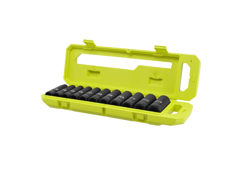 11 PC. SAE 1/2" Drive Deep Impact Socket Set