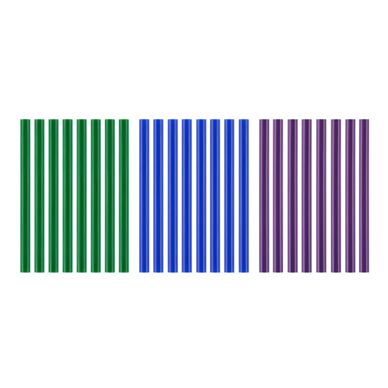 24 PC. Mini Cool Color Glue Sticks