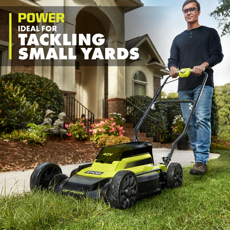 40V 18" 2-IN-1 Push Mower Kit