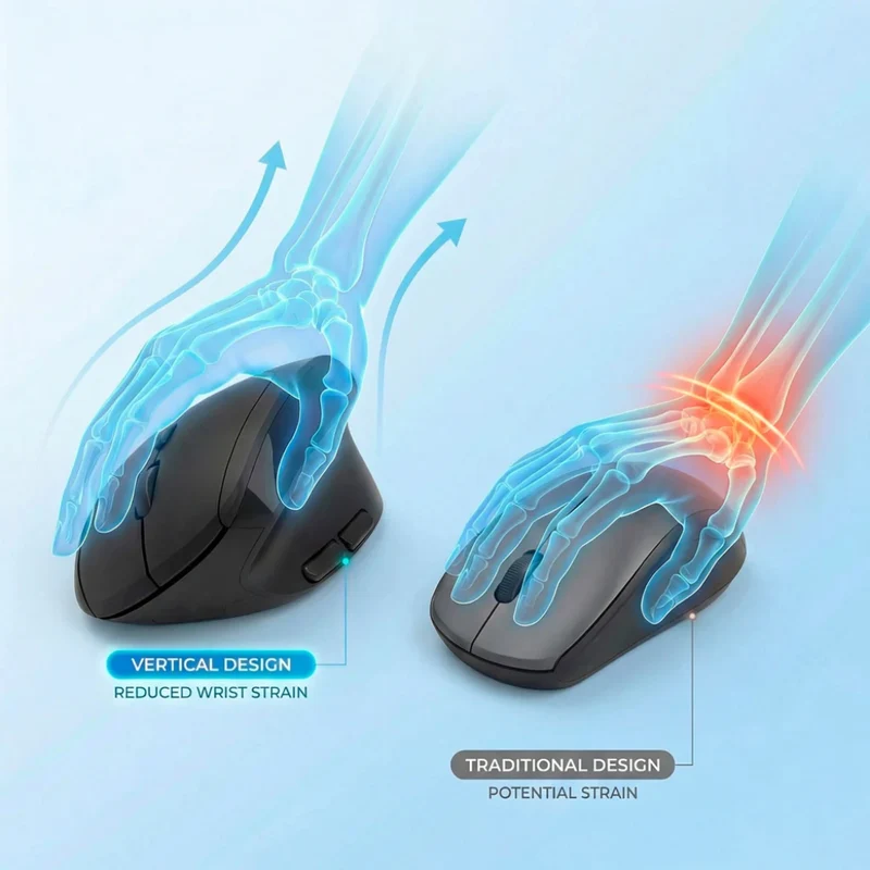 Maxell Mouse Inalámbrico Vertical, MOWLBT-750