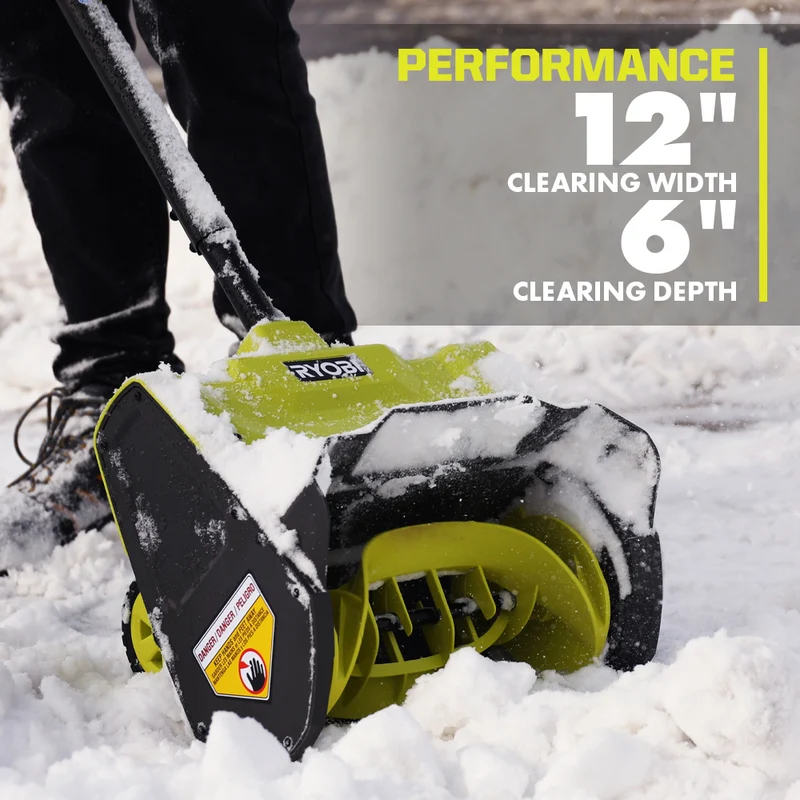 40V 12" Wheeled Snow Shovel Kit