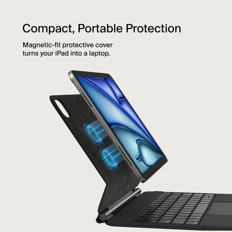 Belkin Funda con Teclado Pro y Soporte Magnético para iPad Air y Pro 11", BBZ002TT-V1